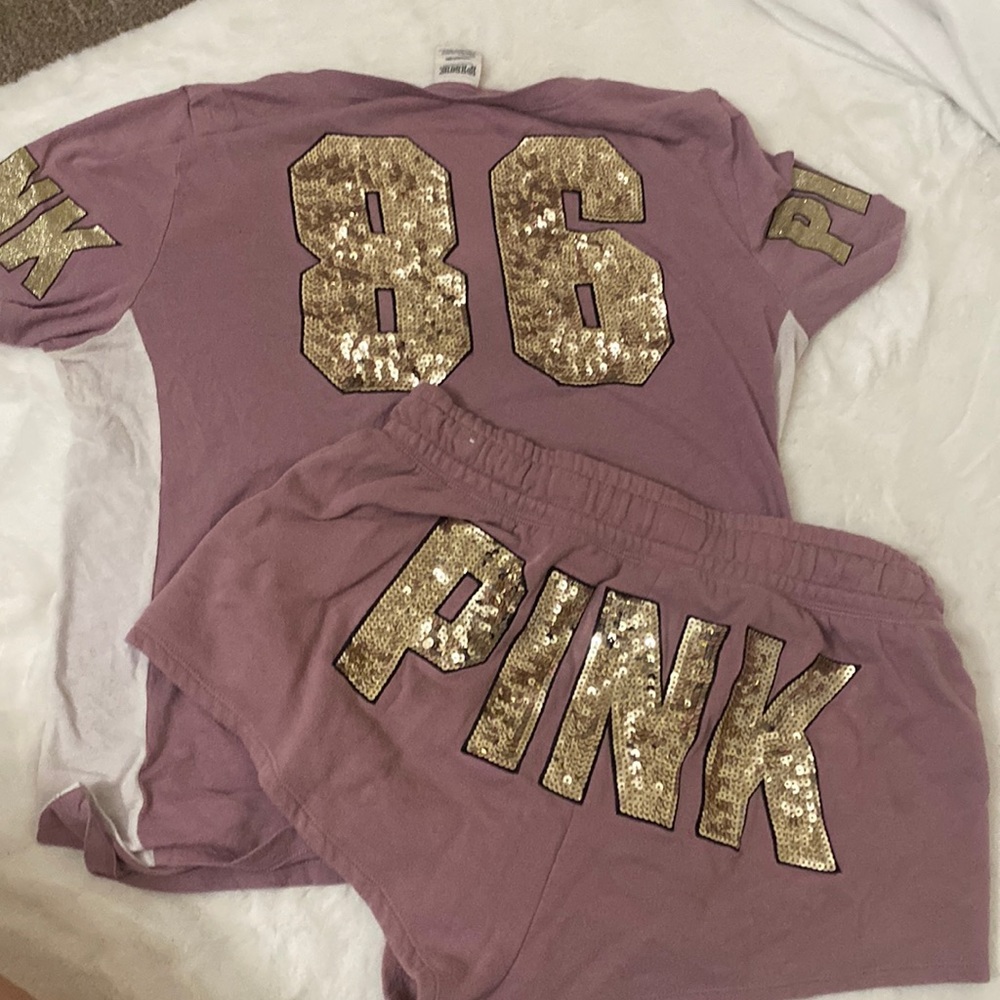 PINK VS sequin set